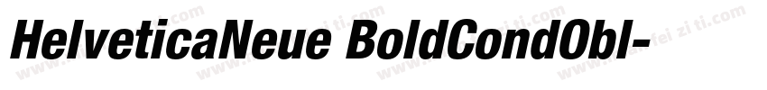 HelveticaNeue BoldCondObl字体转换